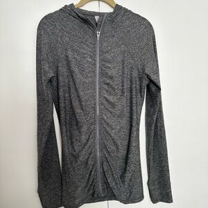 Athleta Pacifica UPF Ruched Hoodie Sz M Tall
